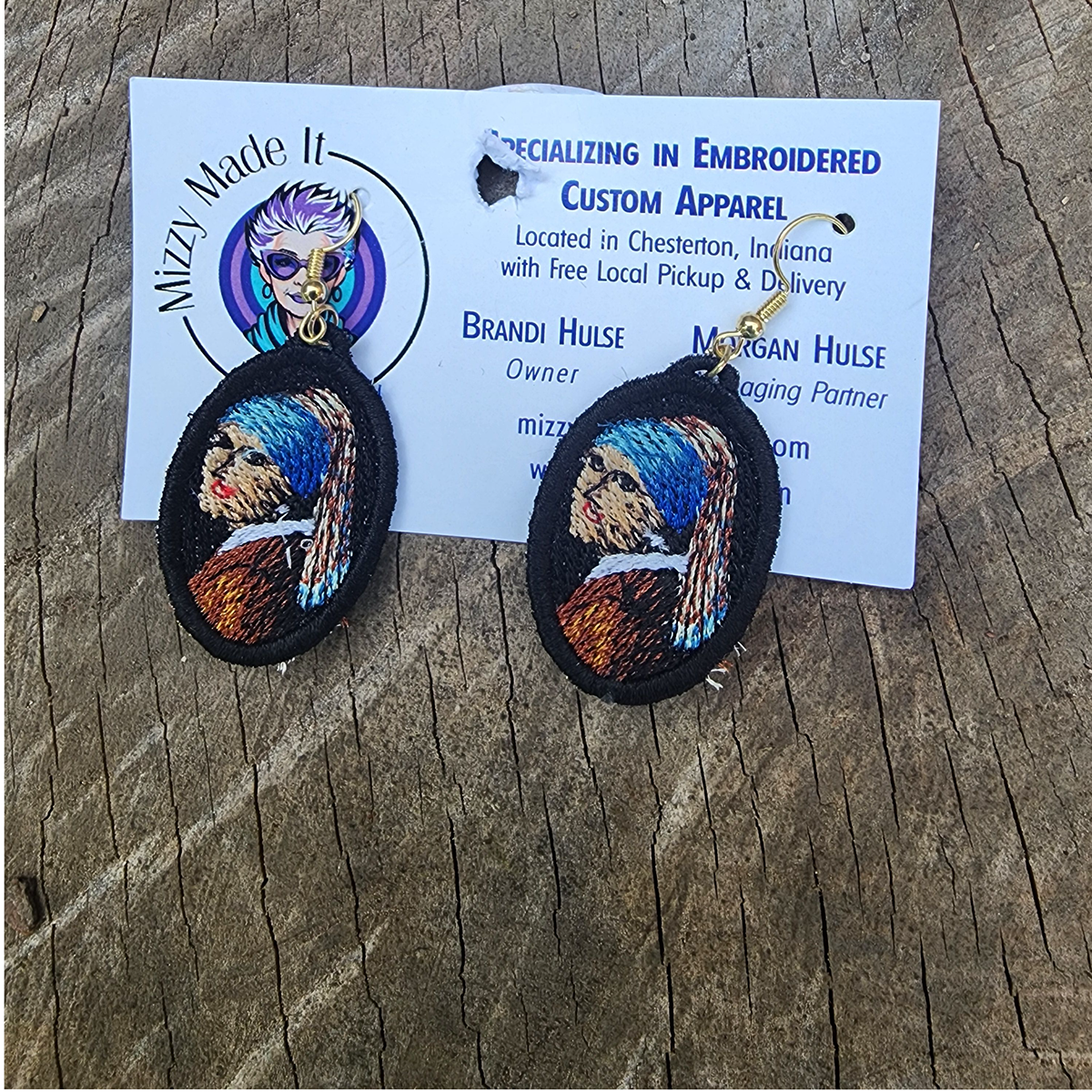 Van Gogh Inspired FSL Earrings