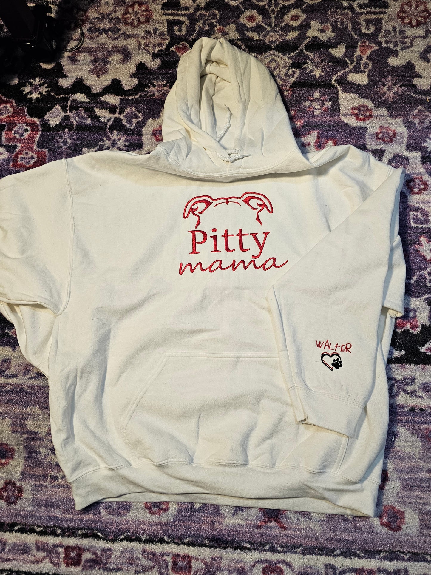 Customized Dog Lover Hoodie, Embroidered sweatshirt for animal lovers