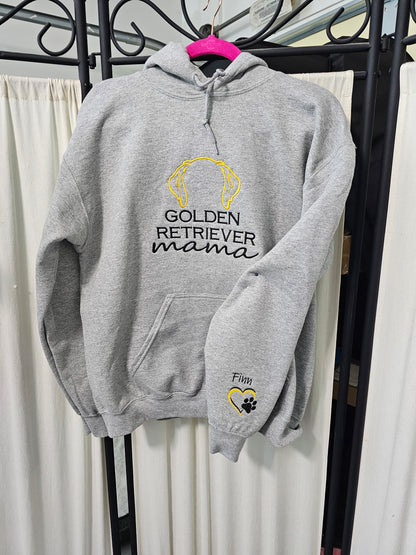 Customized Dog Lover Hoodie, Embroidered sweatshirt for animal lovers