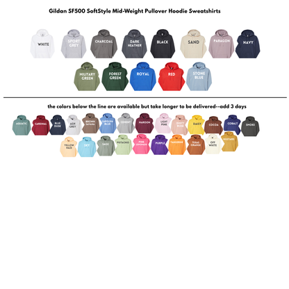 Embroidered Christmas Pullover Hoodie - Snowflake & Holiday Words – Festive Holiday Shirt