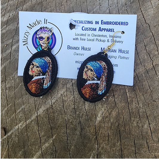 Van Gogh Inspired FSL Earrings