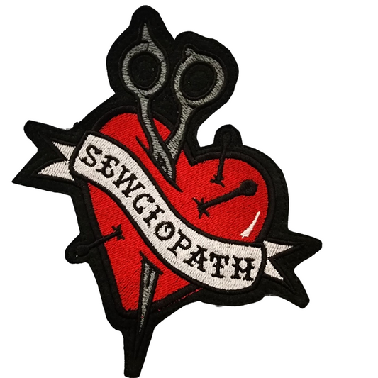 Sewciopath Embroidered Patch
