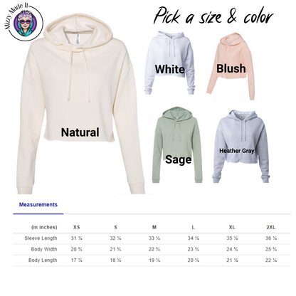 Eye See You Cropped Hoodie