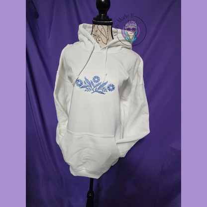 Vintage Look Hoodie, Embroidered sweatshirt