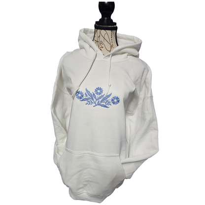 Vintage Look Hoodie, Embroidered sweatshirt