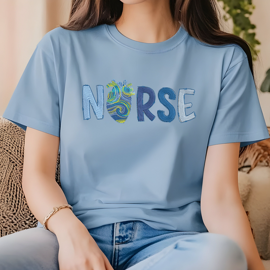 VanGogh Inspired Anatomical Heart Nurse Short Sleeve Tshirt