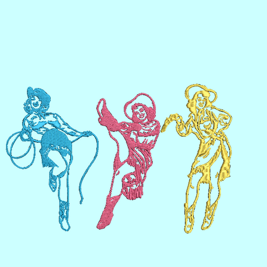 Western Gals Embroidered Crewneck Sweatshirt | Vintage Cowgirl